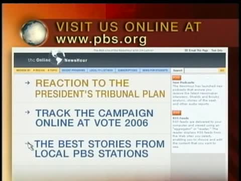 thumbnail of The NewsHour with Jim Lehrer; September 15, 2006