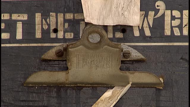 thumbnail of ¡Colores!; 1503; Albuquerque's Historic Railroad Shops; Interior Shots, Bulletin Board