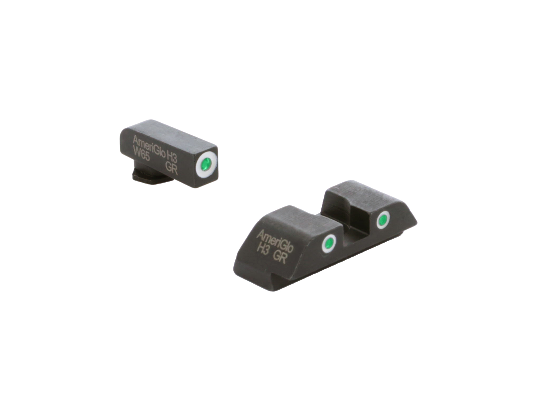 Night Fision Tritium Front Sight For Glock 17/19/34/43/48 - Orange Ring With Black Steel