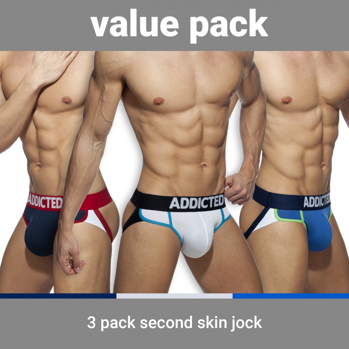 SECOND SKIN 3 PACK JOCK