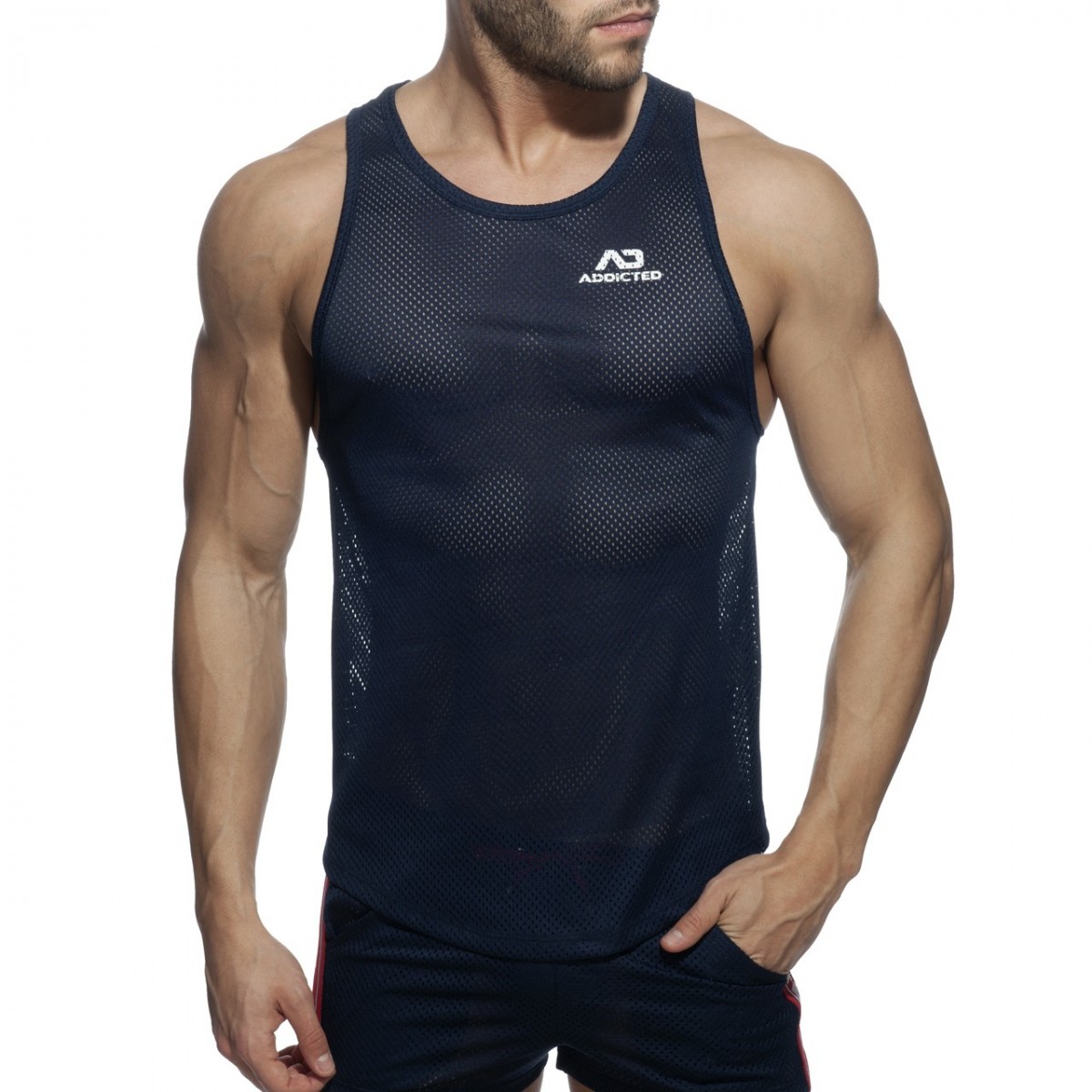 WAISTBAND MESH TANK TOP - Image 9