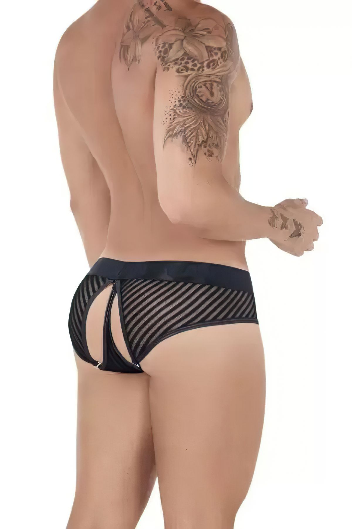 CandyMan Mesh-Stripes Bikini - Image 2