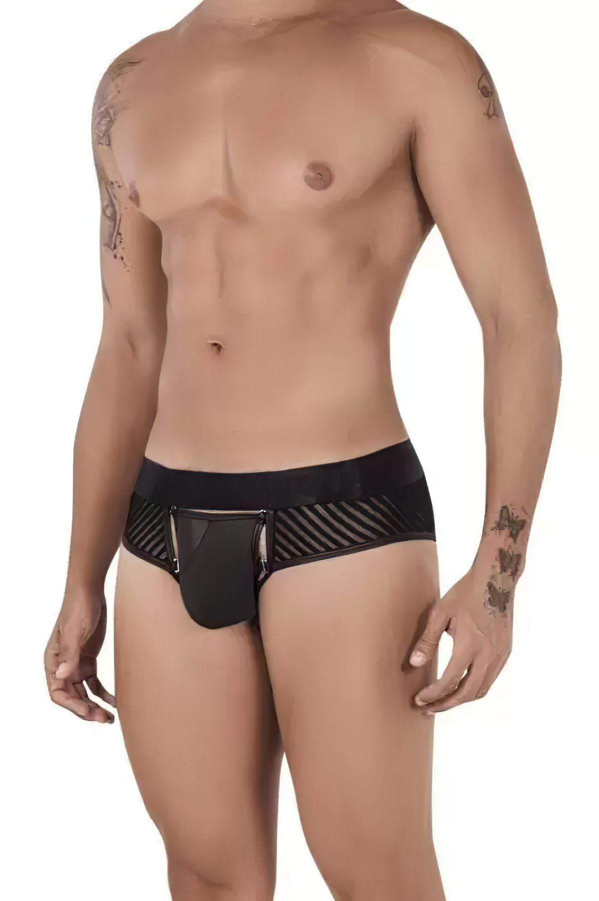 CandyMan Mesh-Stripes Bikini - Image 3