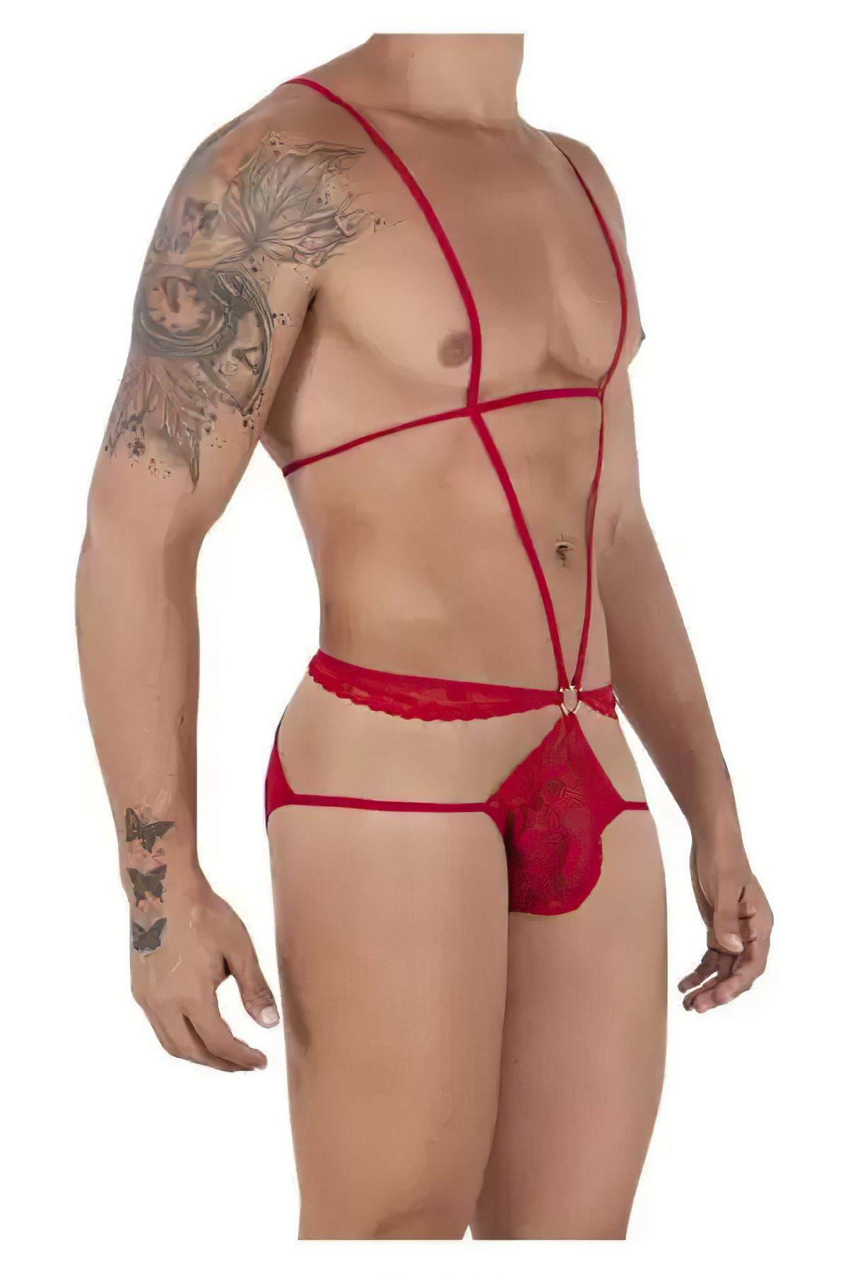 CandyMan Lace Bodysuit Jockstrap - Image 3