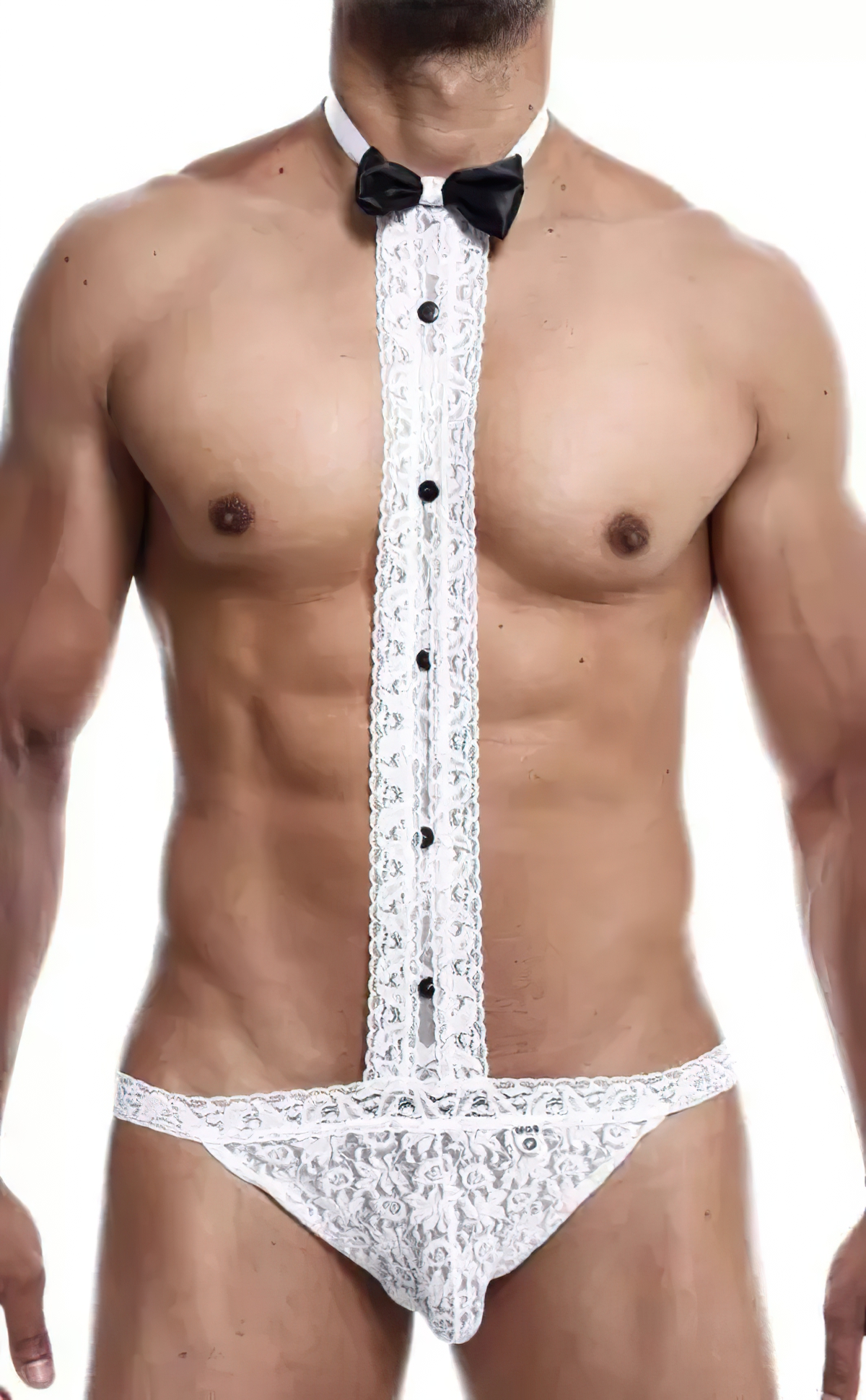 MOB Tuxedo Lace Thong