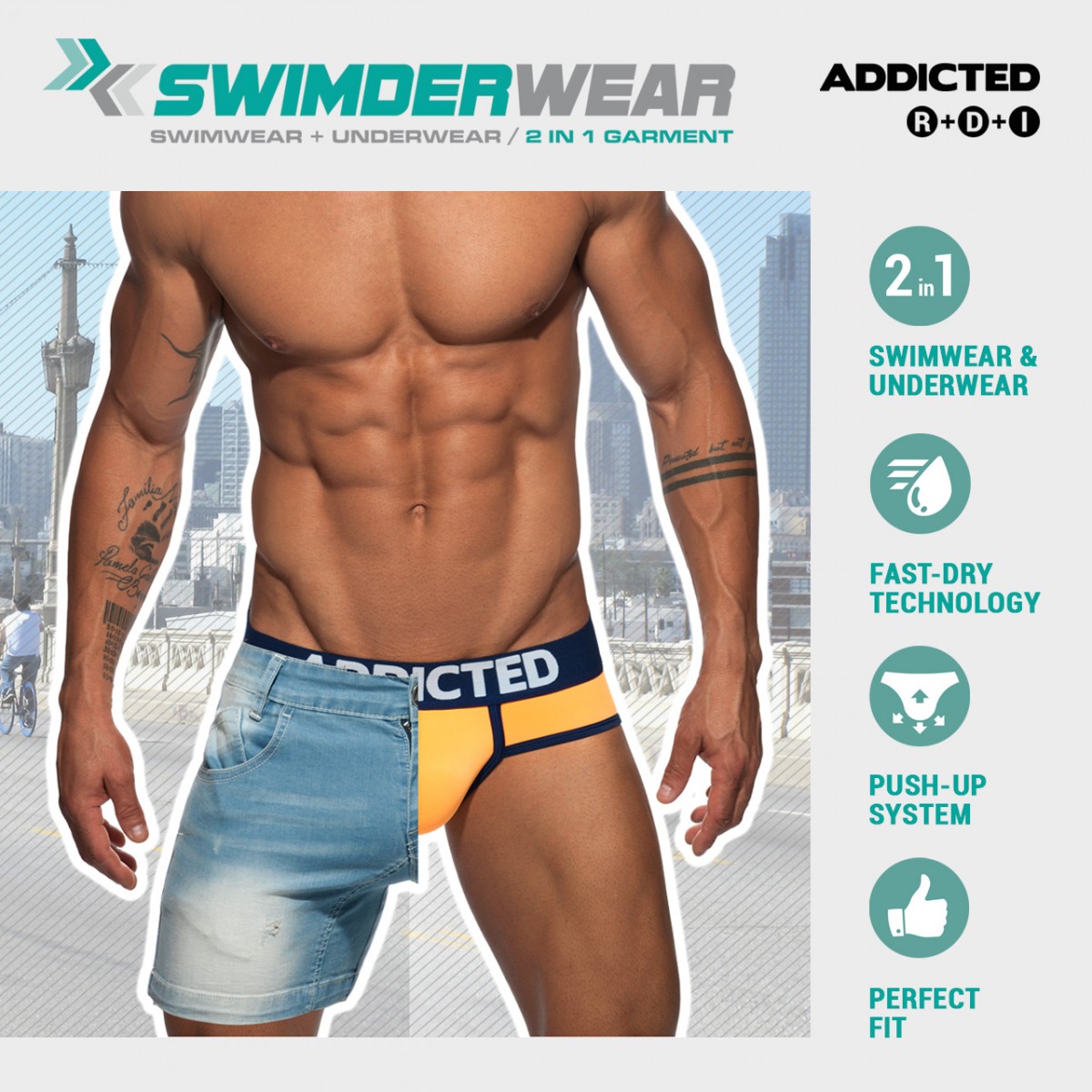 PARROTS SWIMDERWEAR BRIEF