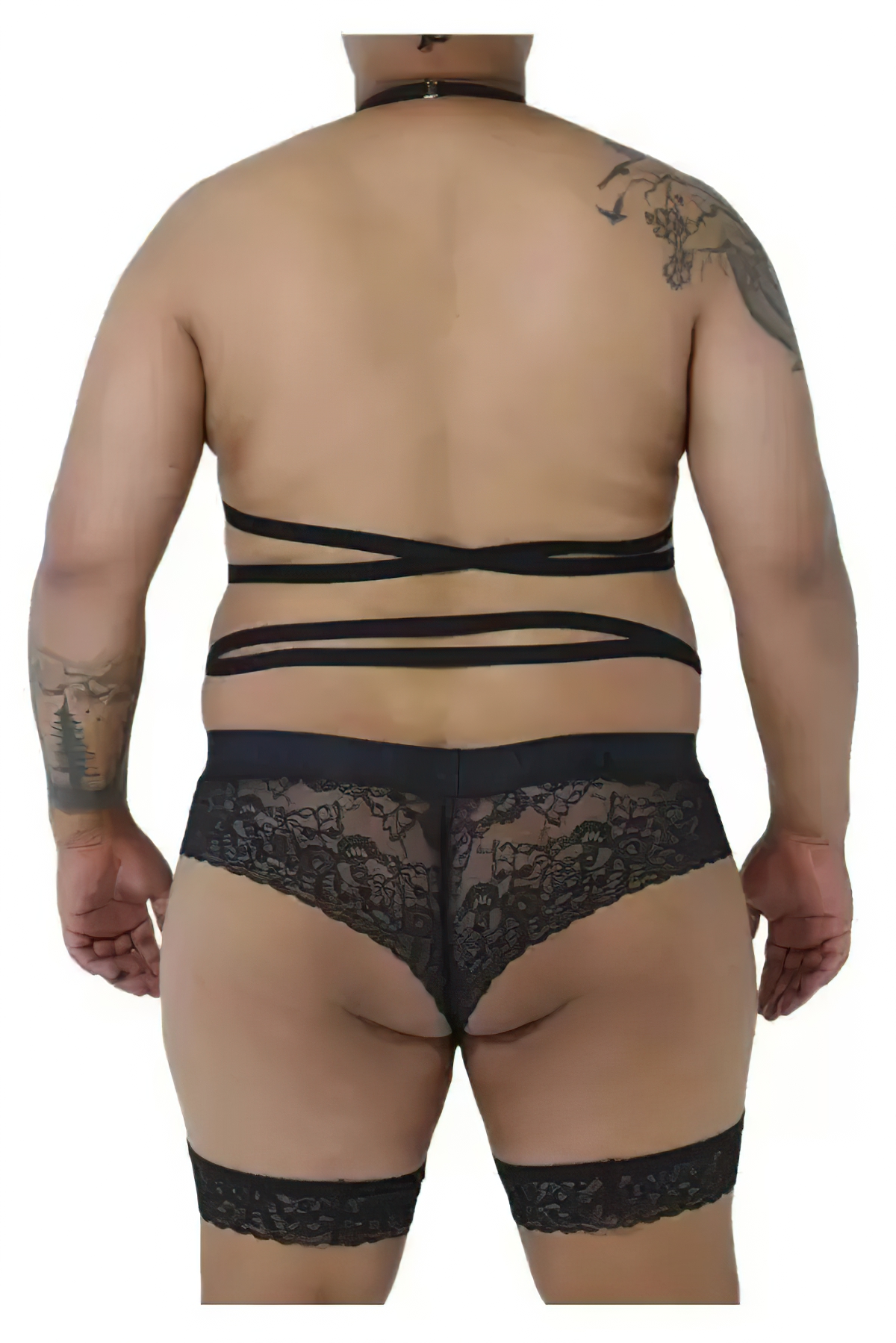 CandyMan X Lace Garter Bodysuit