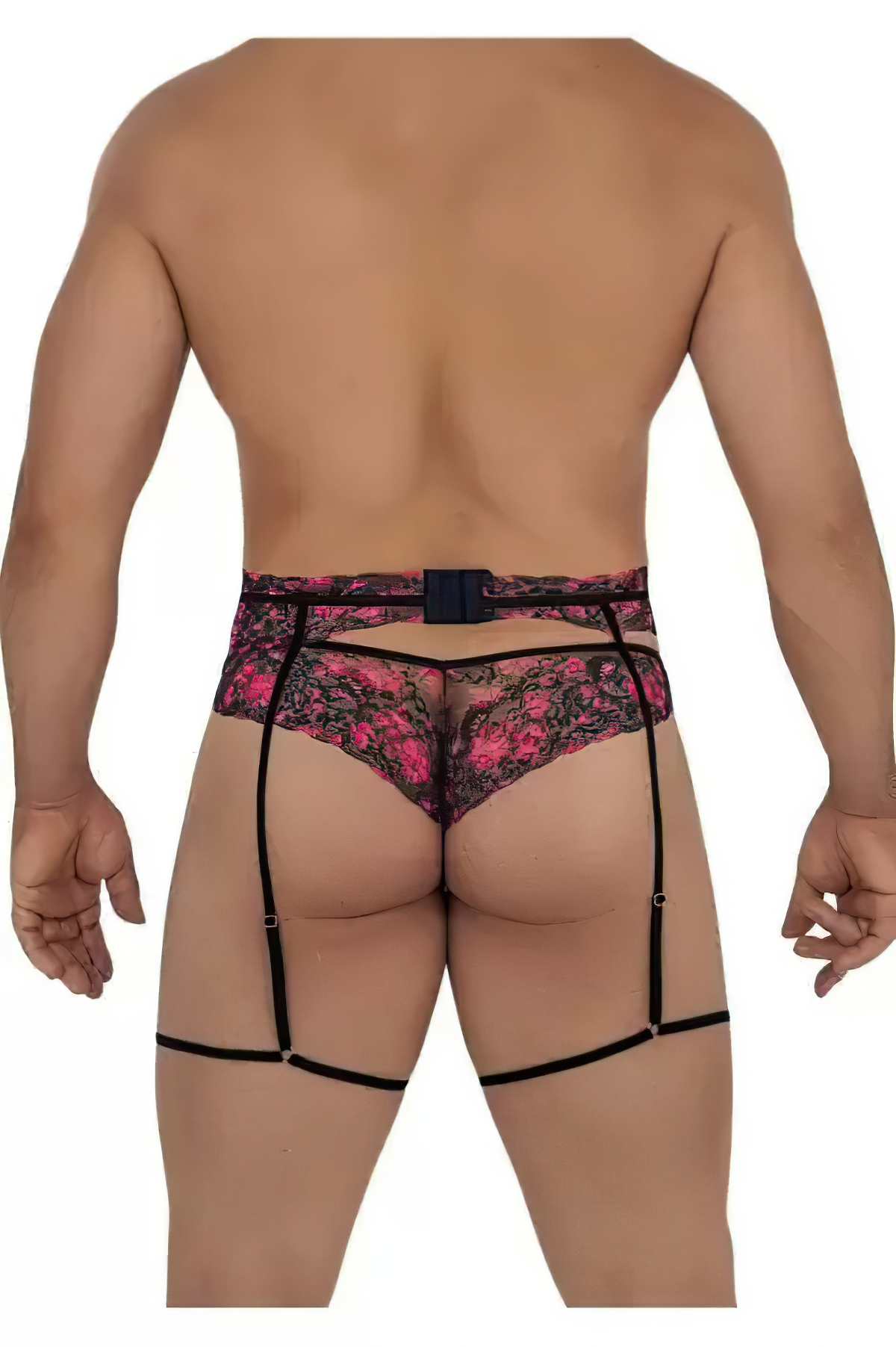 CandyMan Lace Garter Thongs