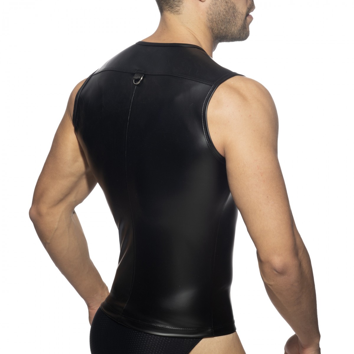 ZIP NON SLEEVES FETISH SHIRT