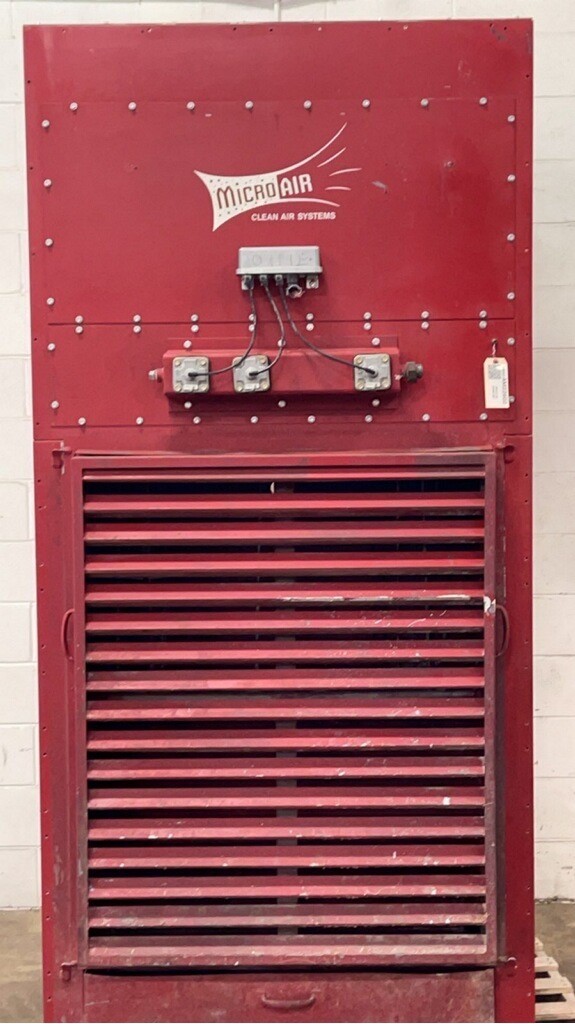 4,500 cfm Micro-Air CAB8-88 Booth & Backdraft Dust Collector AM22602 ...