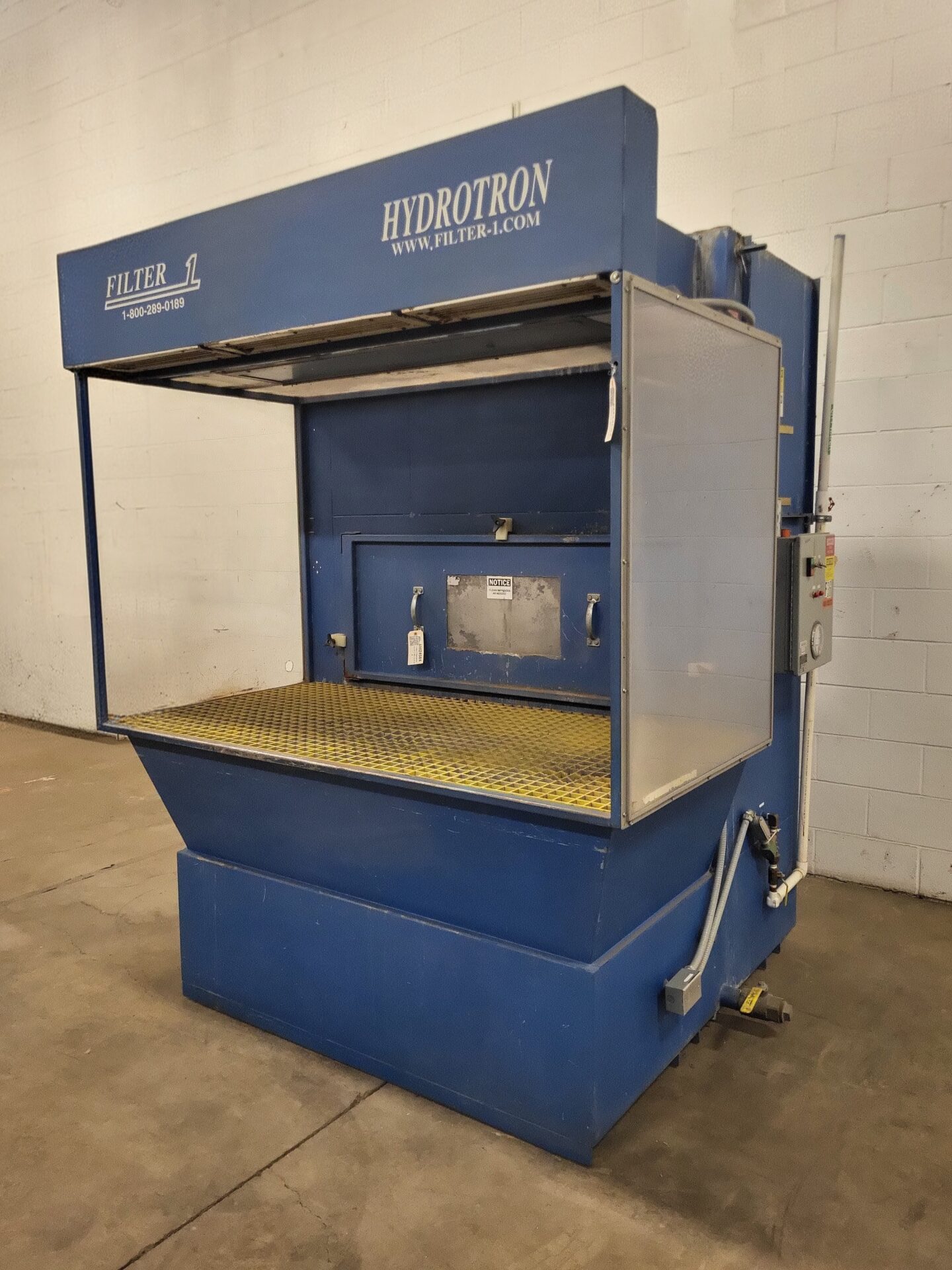 4,500 cfm Filter-1 HydroTron DHYD-1-45-7.5 Wet Type Dust Collector ...