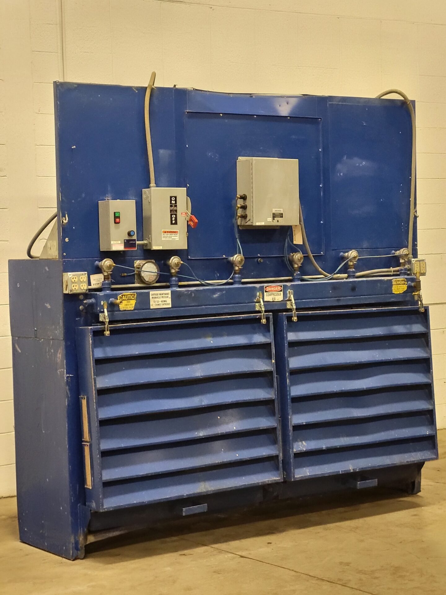 8,000 cfm Filter-1 DC-8 Booth & Backdraft Dust Collector AM24654 - AM ...