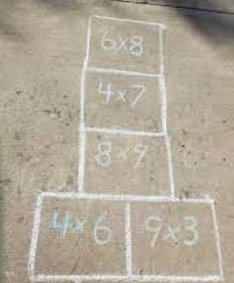 Grades 3-5 Summer Math Program Sidewalk Game