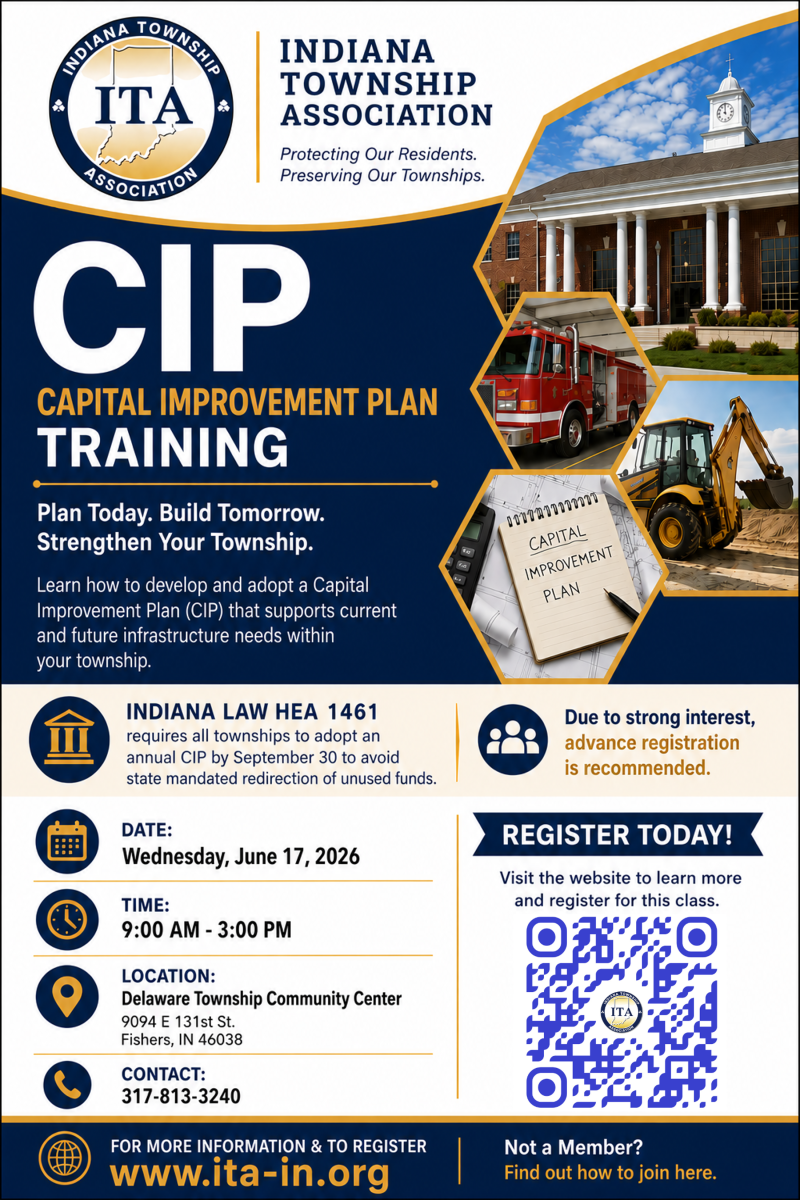 ITA Capital Improvement Plan (CIP) Training Flyer