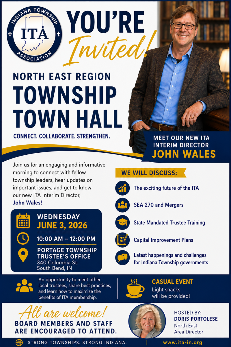 North East Region Township Town Hall Meeting Poster