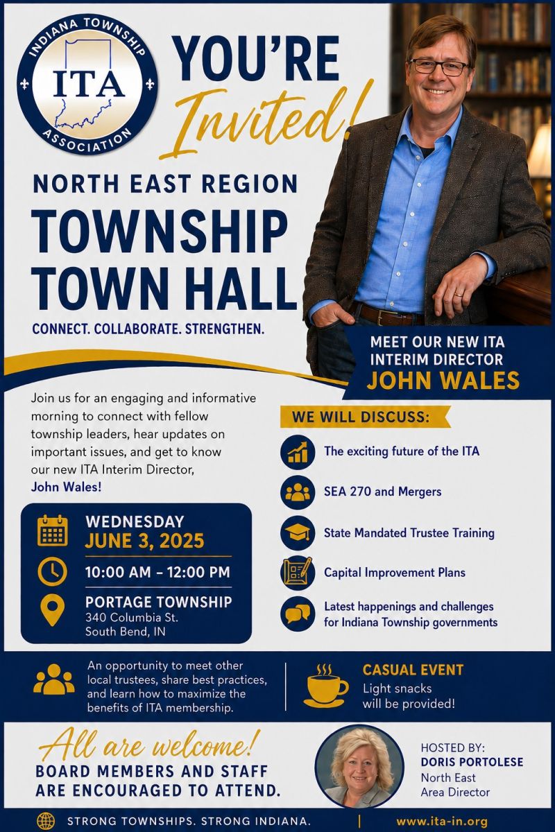 North East Region Township Town Hall Meeting Poster