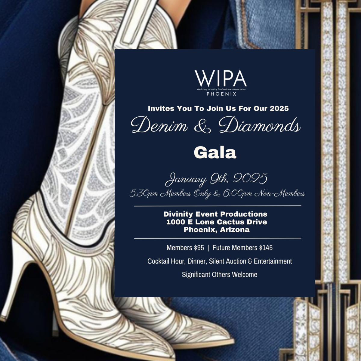 Phoenix January 9th, 2025 Denim & Diamonds Gala WIPA