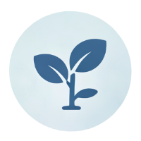 Plant growth icon representing early career professionals