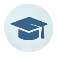 Graduation cap icon representing student membership