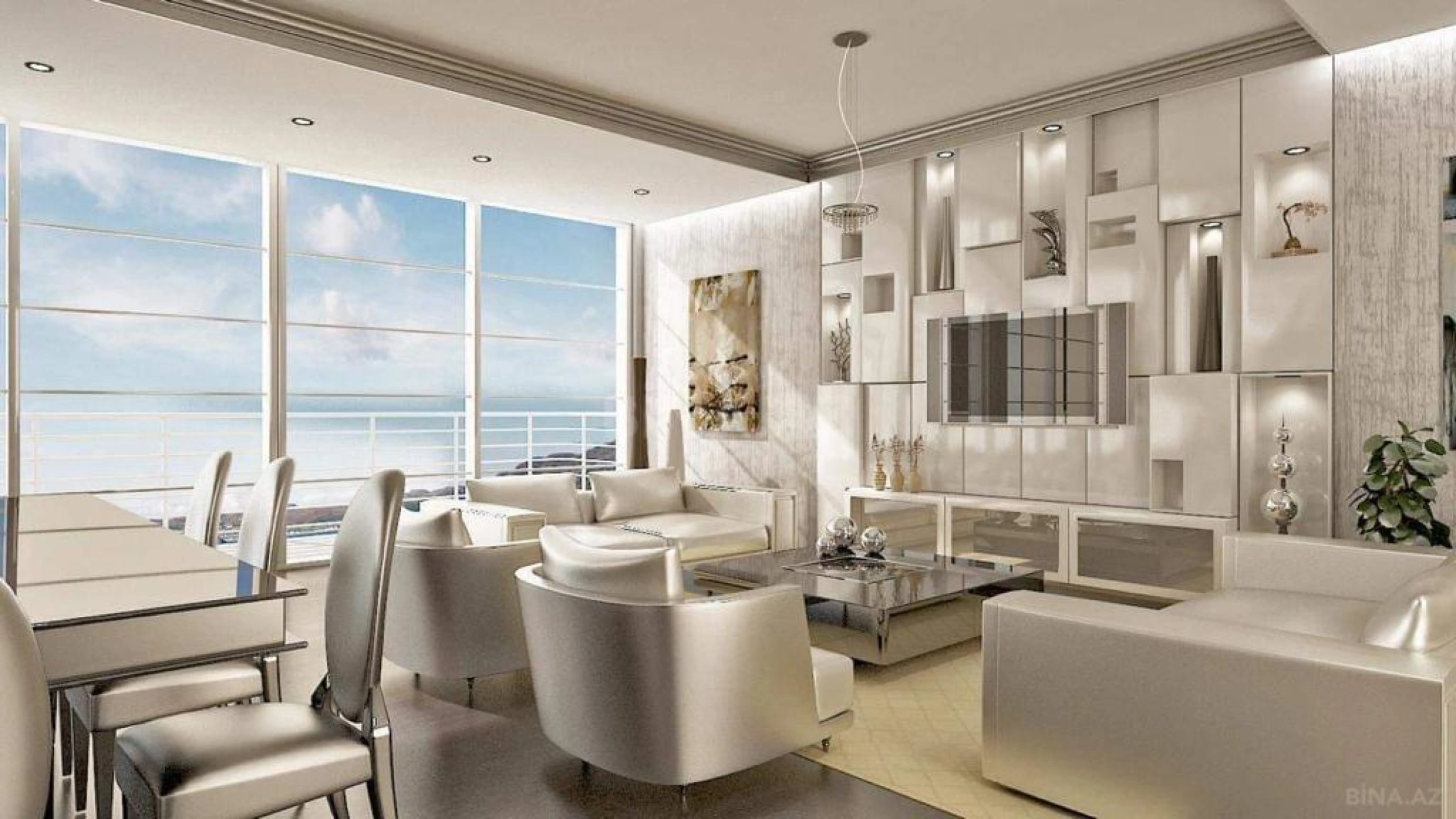 Satılır 4 otaqlı mənzil 217 m²