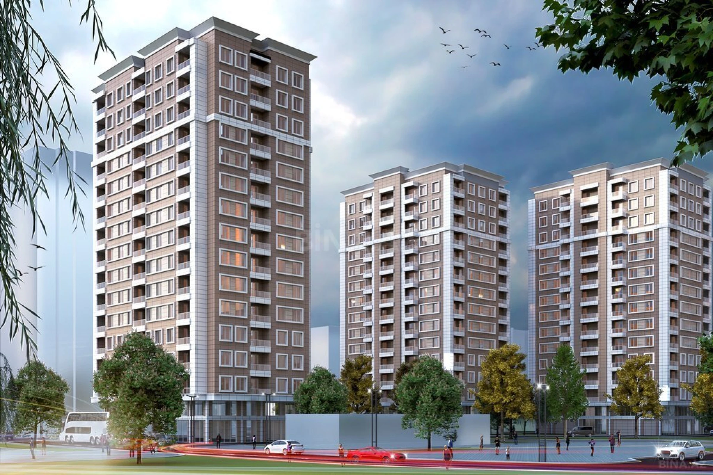 Satılır 2 otaqlı mənzil 91.16 m²