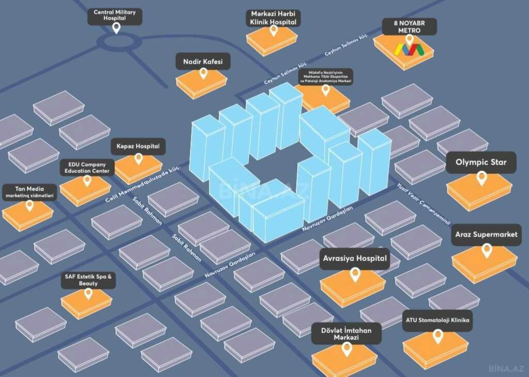 Satılır 2 otaqlı mənzil 89.3 m²