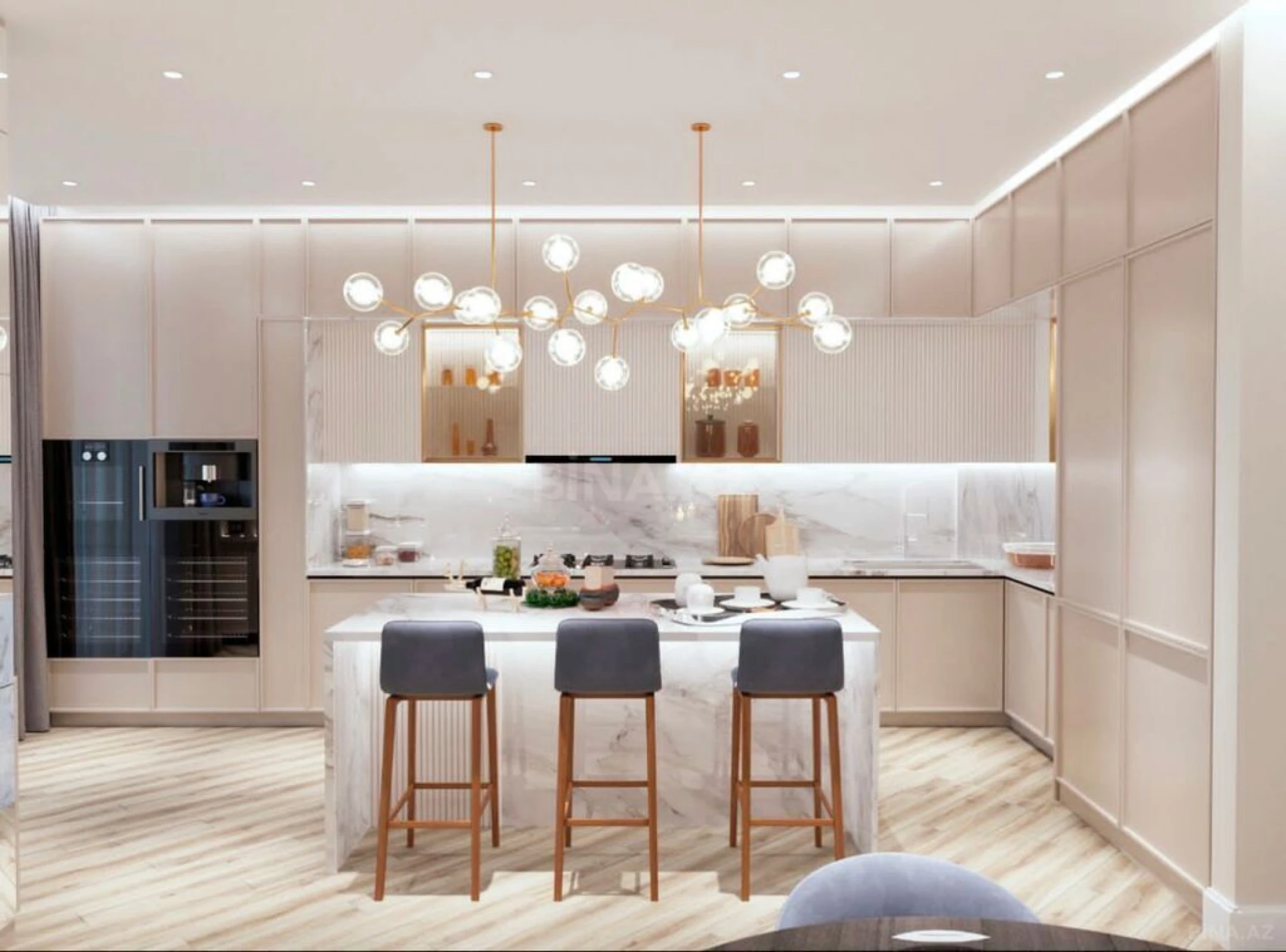 Satılır 3 otaqlı mənzil 118 m²