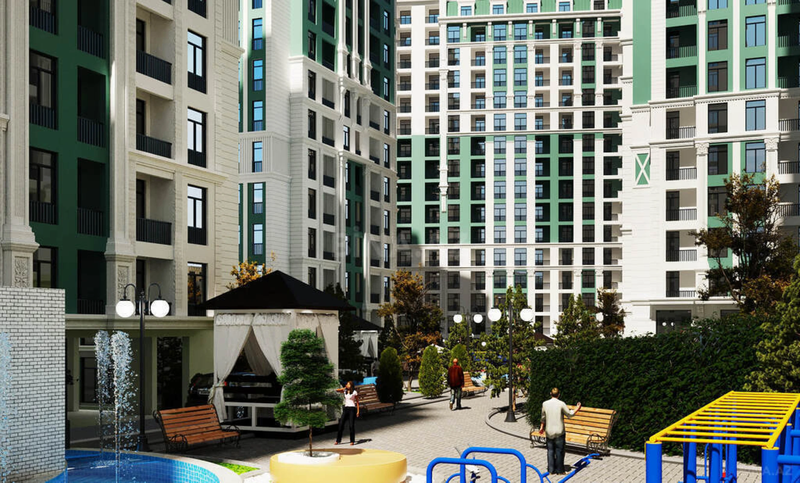 Satılır 4 otaqlı mənzil 180 m²