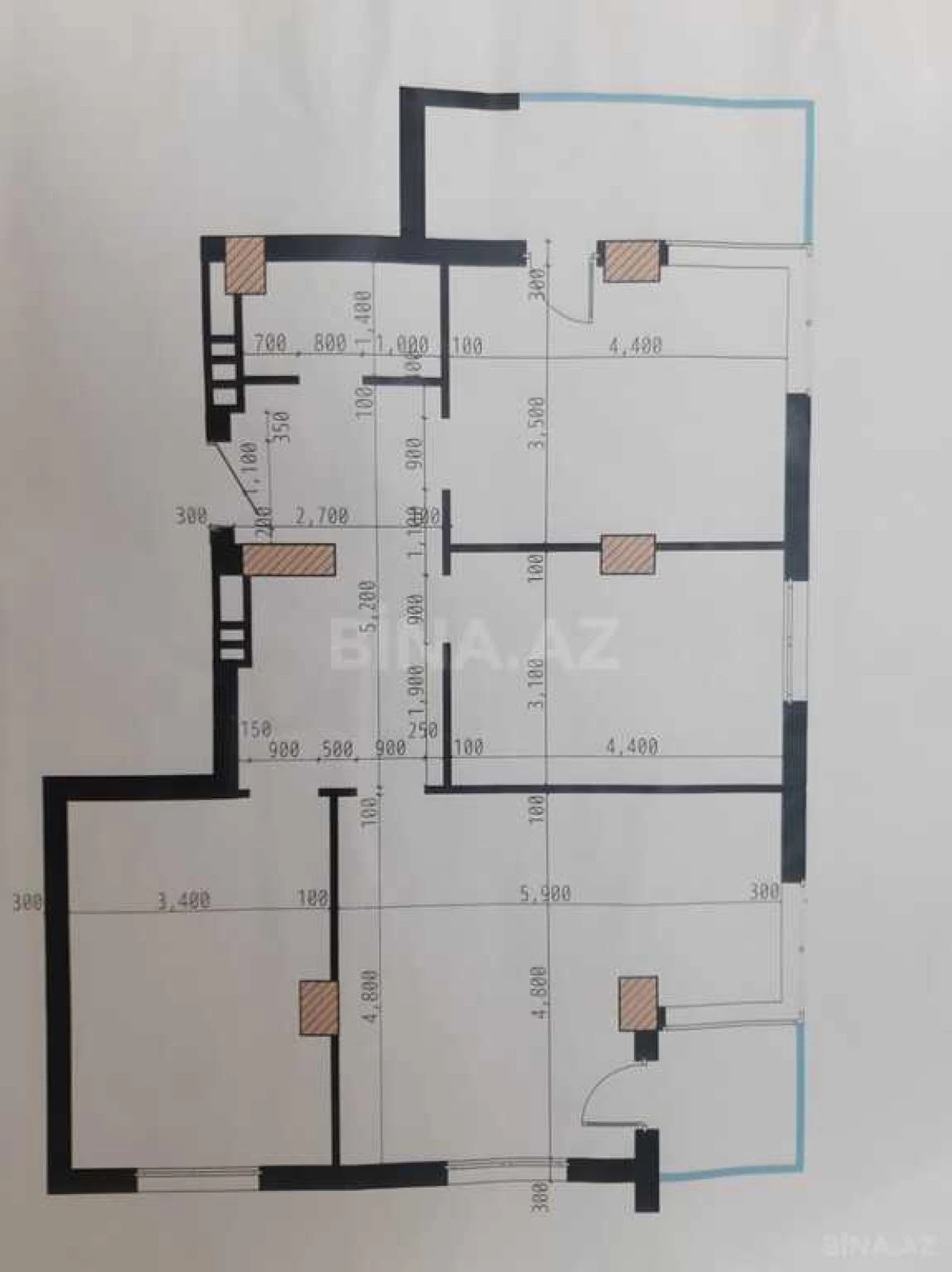 Satılır 3 otaqlı mənzil 97 m²