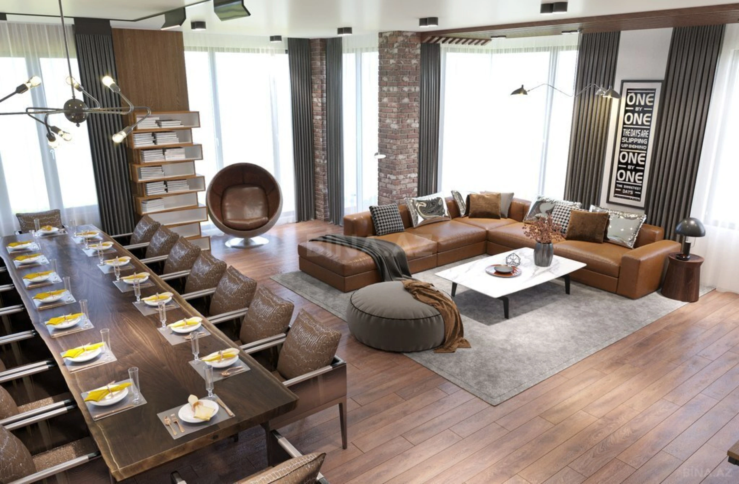 Satılır 4 otaqlı mənzil 207 m²