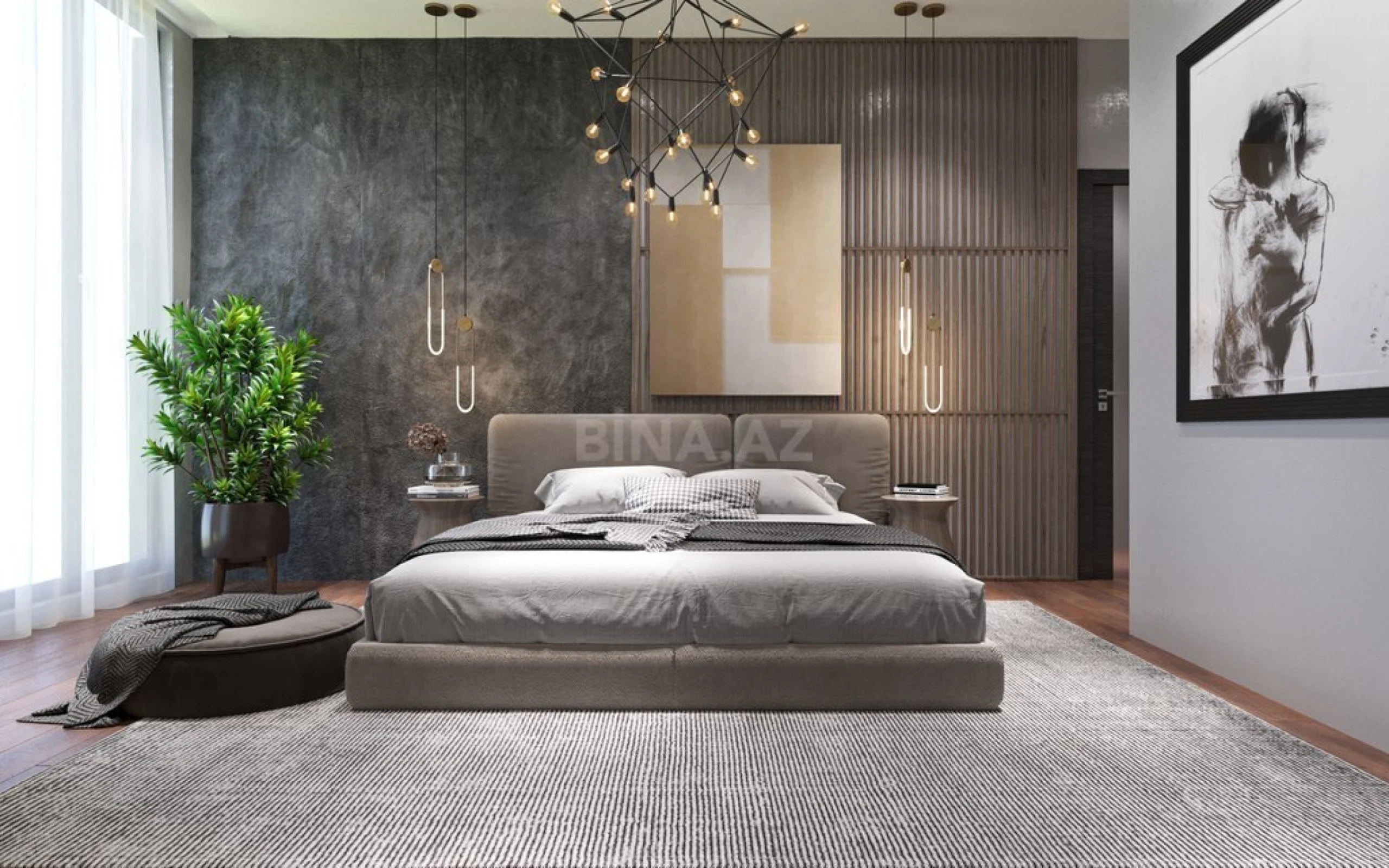 Satılır 4 otaqlı mənzil 207 m²