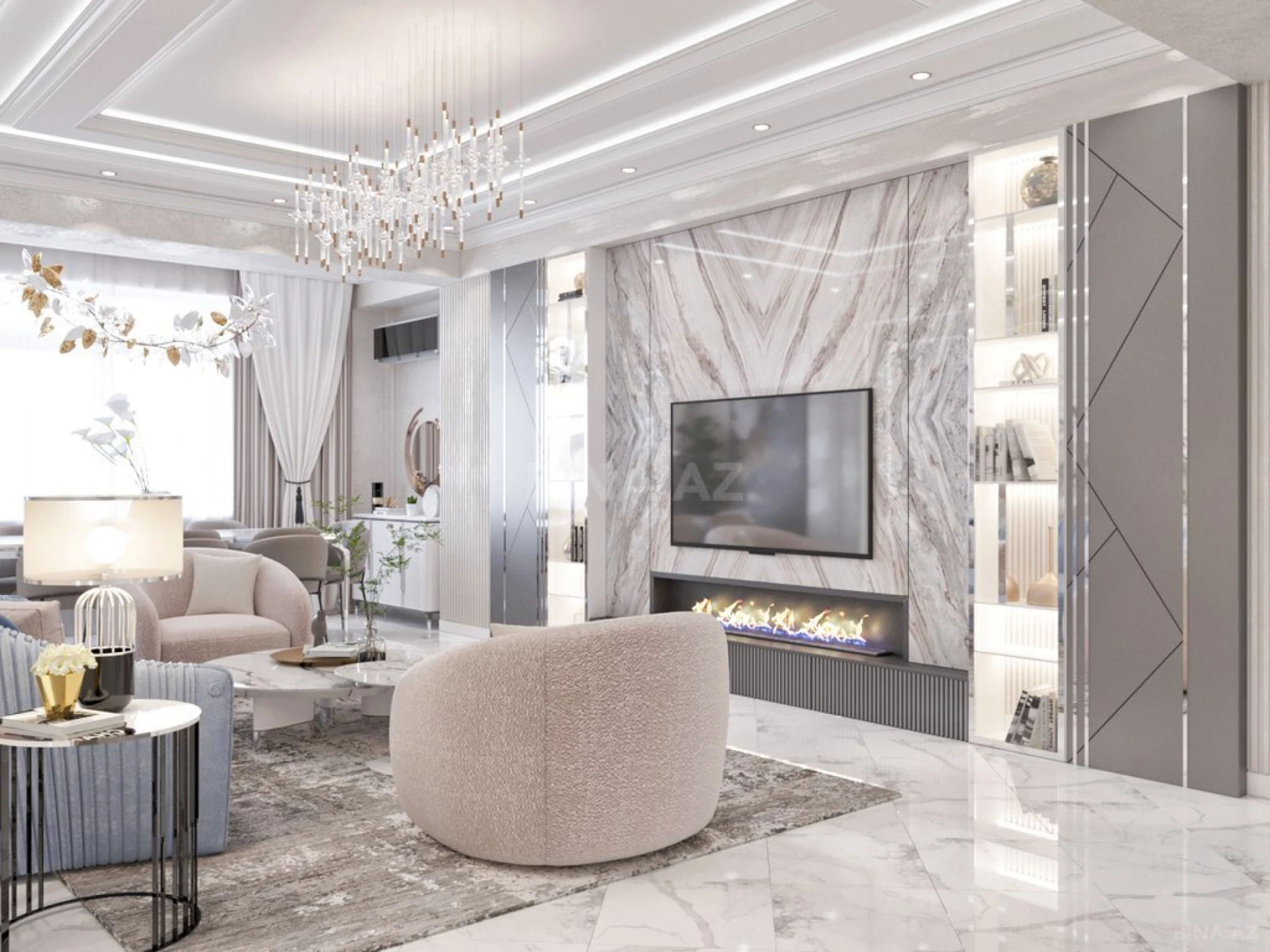 Satılır 3 otaqlı mənzil 165 m²