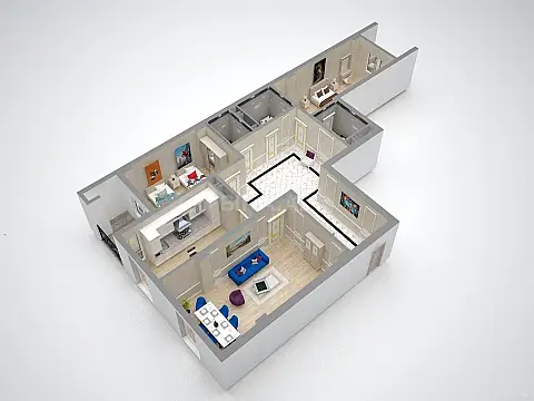 Satılır 3 otaqlı mənzil 165 m²