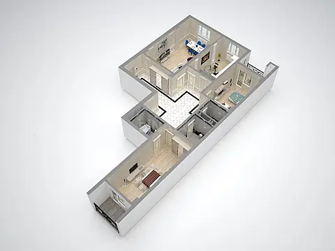 Satılır 3 otaqlı mənzil 165 m²