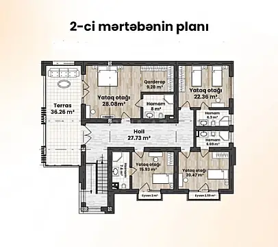 Satılır 6 otaqlı həyət evi 640 m²