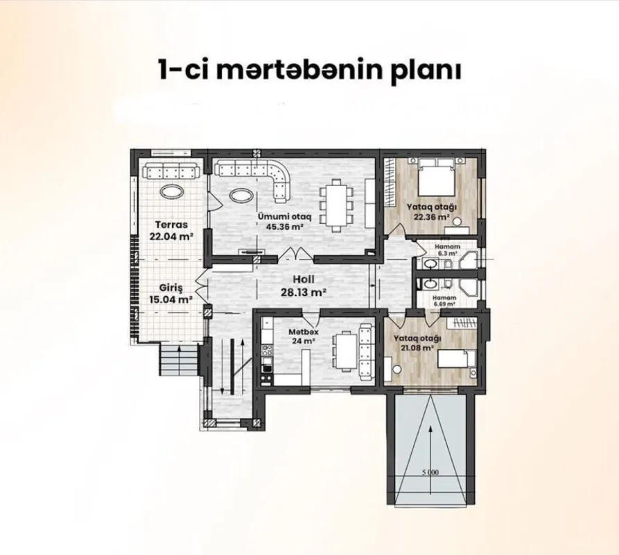 Satılır 6 otaqlı həyət evi 640 m²