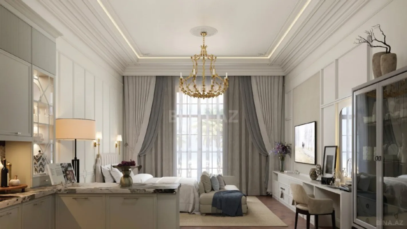 Satılır 1 otaqlı mənzil 55.3 m²