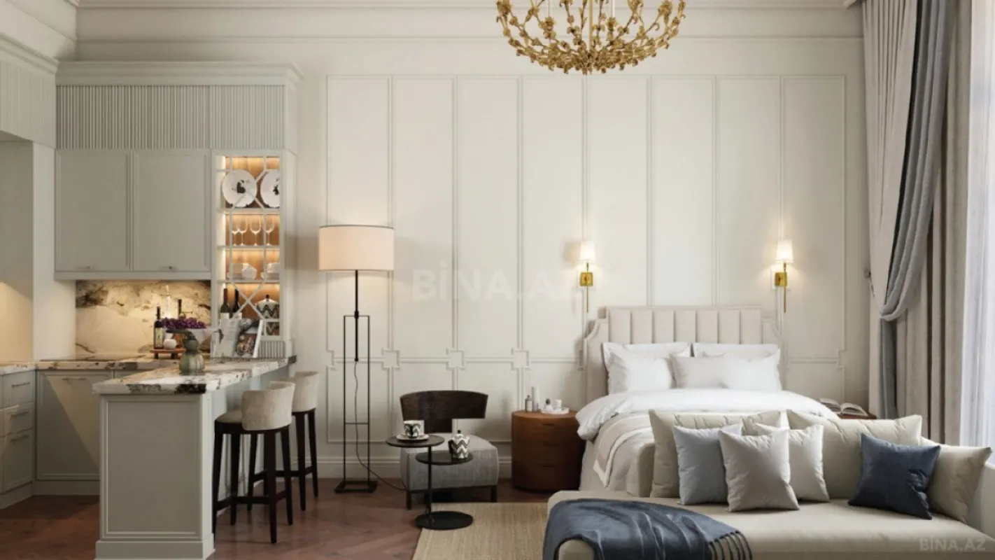 Satılır 1 otaqlı mənzil 55.3 m²