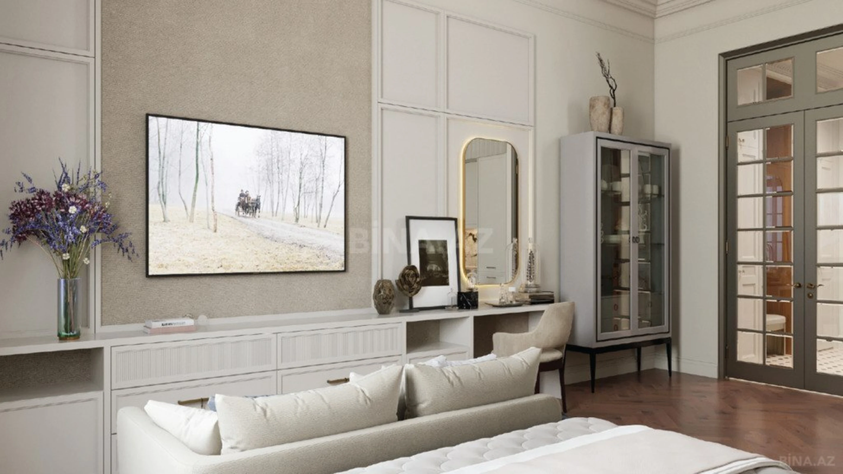 Satılır 1 otaqlı mənzil 55.3 m²