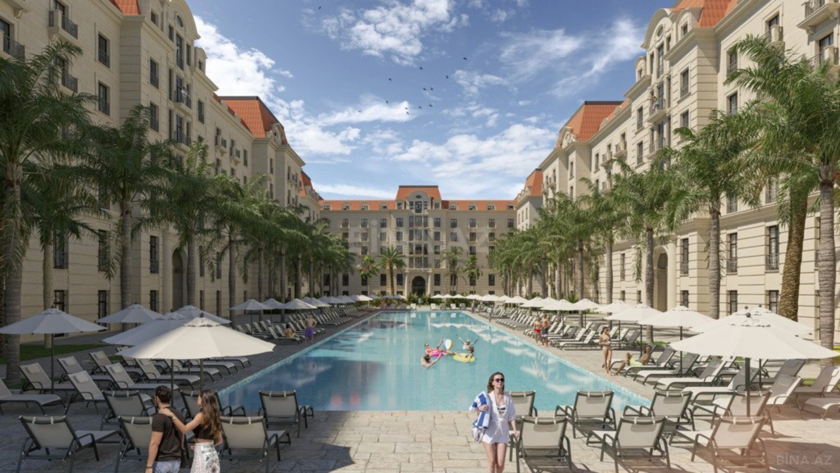 Satılır 1 otaqlı mənzil 55.3 m²