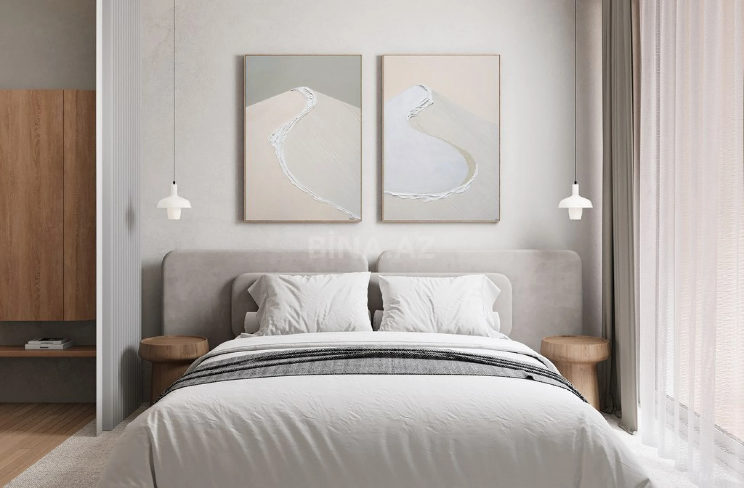 Satılır 1 otaqlı mənzil 64.1 m²