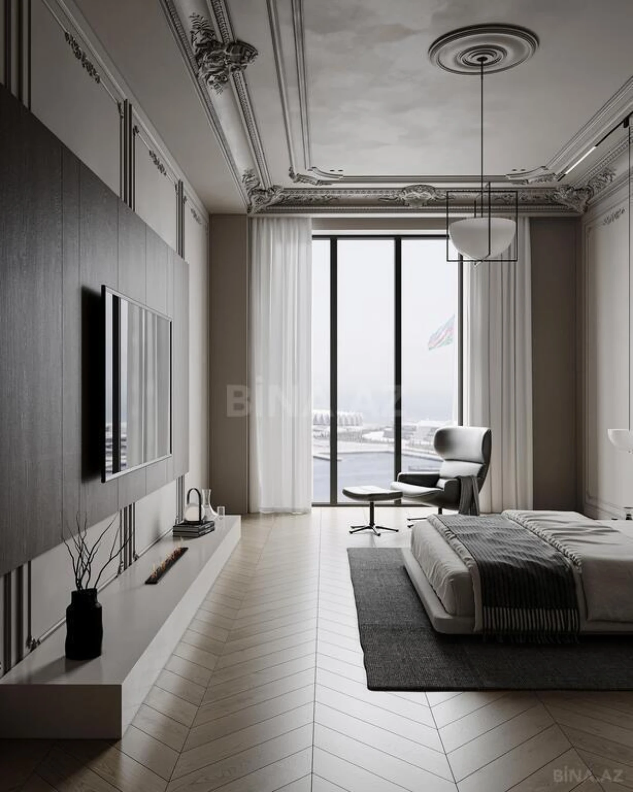 Satılır 4 otaqlı mənzil 266.4 m²