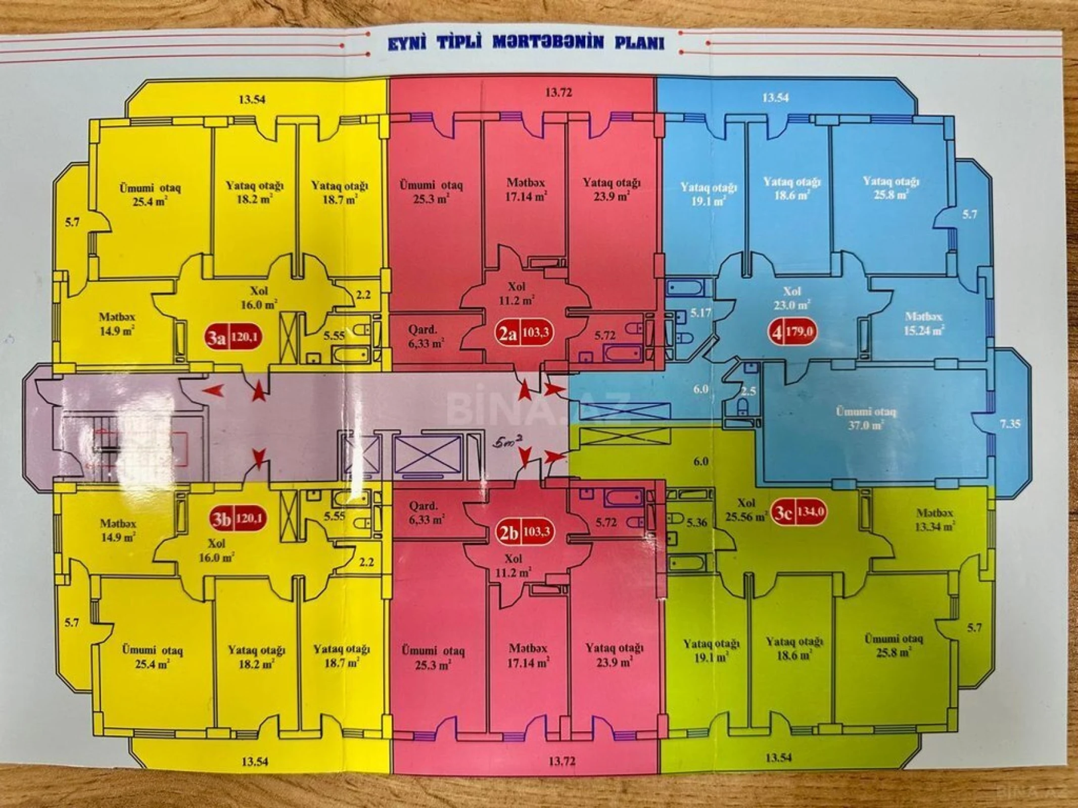 Satılır 5 otaqlı mənzil 242.3 m²