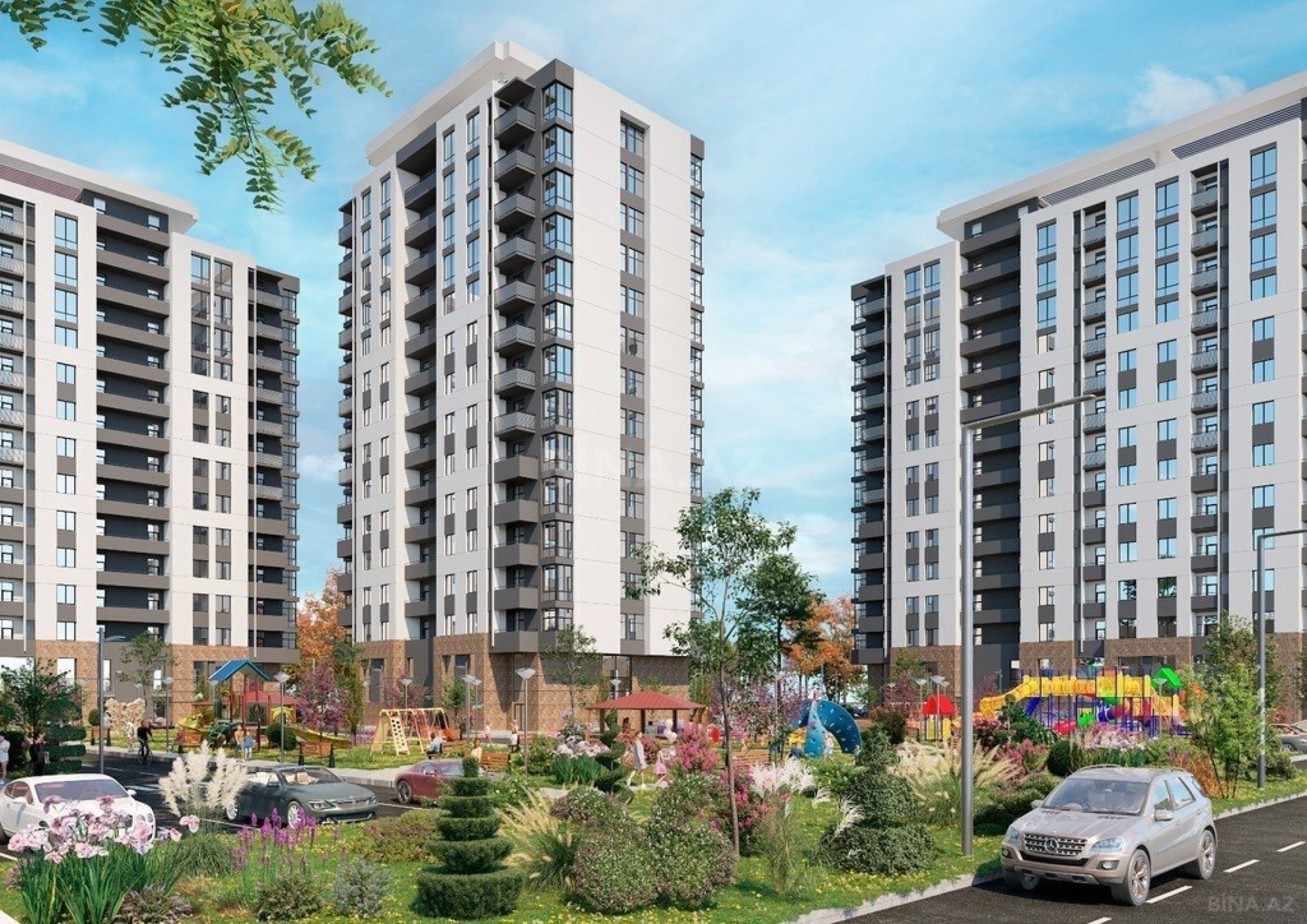 Satılır 3 otaqlı mənzil 90.6 m²