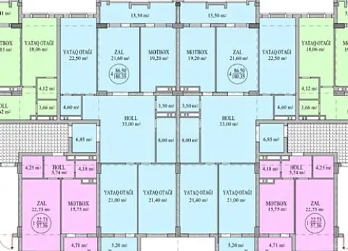 Satılır 4 otaqlı mənzil 181 m²