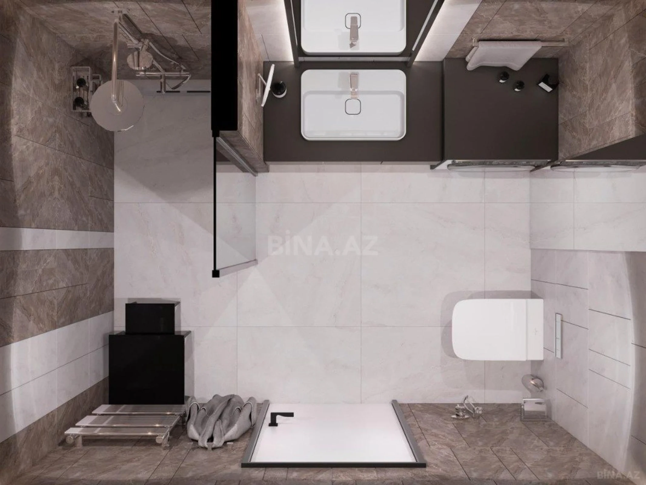 Kirayə verilir 1 otaqlı mənzil 46 m²