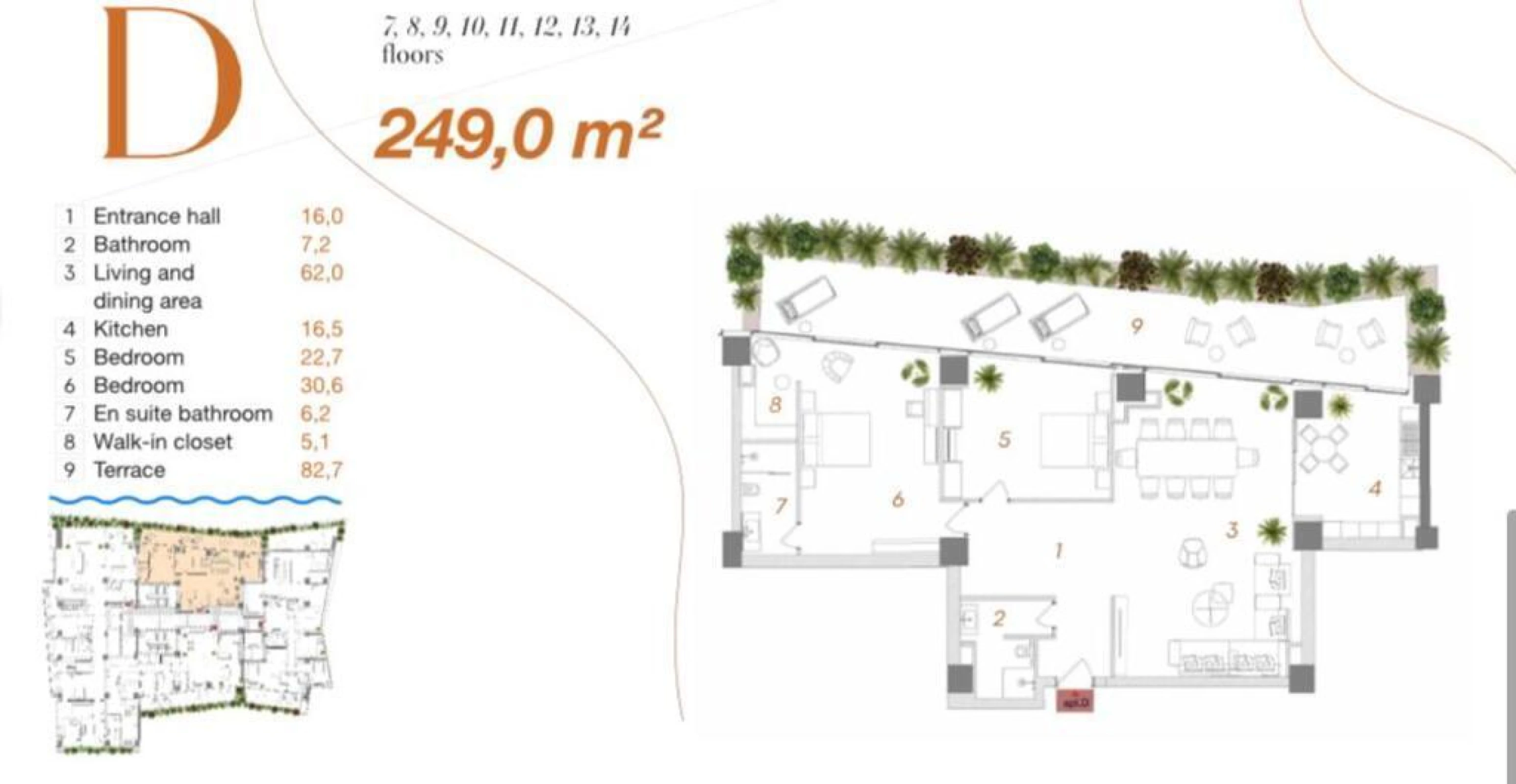 Satılır 4 otaqlı mənzil 249 m²