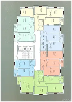 Satılır 2 otaqlı mənzil 77 m²