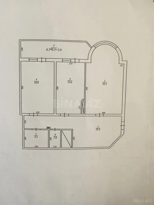 Satılır 2 otaqlı mənzil 100 m²