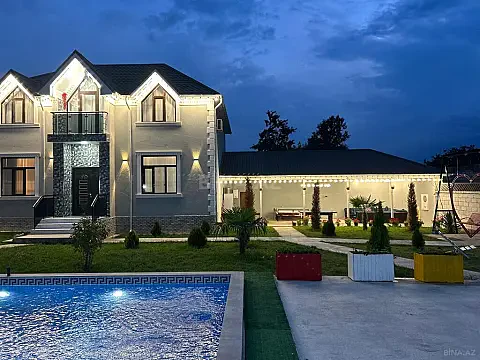 Kirayə verilir 4 otaqlı həyət evi 200 m² — Qəbələ 4 otaq 200.00 m²